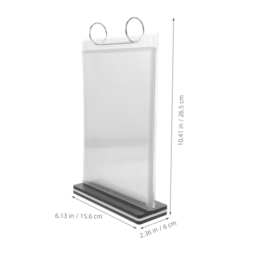 Porte-documents acrylique transparent et cadre affichage de table - 2