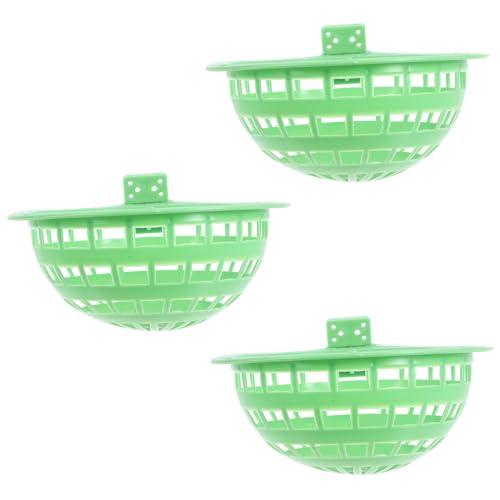Hohopeti 3Pcs Durable Plastic Bird Nesting Bowl for Pigeons Breathable Design for Hatching and Resting Easy to Install for Bird Breeding and Care Smooth Surface for Comfort