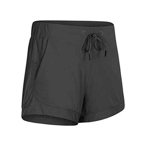 Vonika Ultra Soft Athletic Activewear Lounge Shorts with Pockets and Drawstring for Women Black