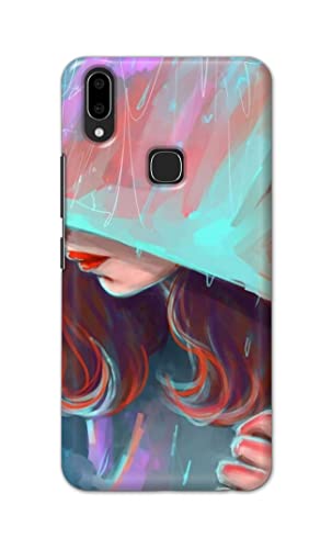 Image of PRINTFIDAA Pretty Woman Under The Umbrella Painting Printed Designer Hard Case for Vivo V9 / V9 Youth /Vivo Y85 / Vivo Z1 / Z1i / Z3x / Z1 Lite / Y89 Back Cover -(e) RPM1007