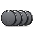 Air Tracker Tags-4 Pack: Smart Bluetooth Tracker, Item Finder Works with Apple Find My (iOS Only) App, Trakcer Tag Locator for Keys, Luggage, Satchel, Backpack etc. (Not for Android Devices)