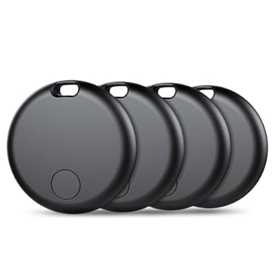 aowoka - Smart Air Tracker Tag 4 Pack  Localizador de Objetos Bluetooth Finder  Compatible con Buscar Apple  sólo iOS   365 días de Uso  Baterías Reemplazo  Buscador para Llaves/Carteras/Equipajes（weTag Mini）