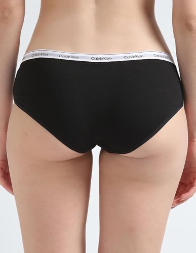 Image of Calvin Klein Underwear Black Solid Mid Rise Hipster