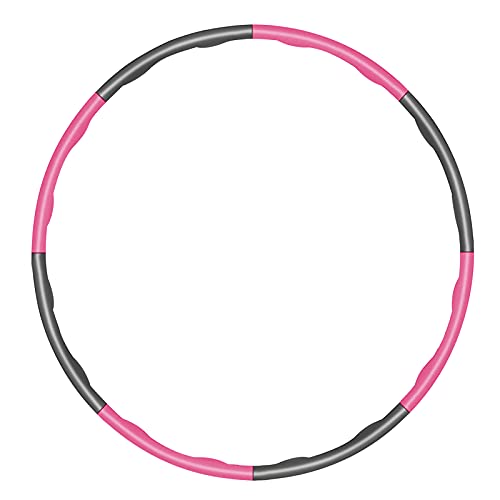 KOVEBBLE Cerceau de fitness pour adultes et enfants, segments Hoola Hoop pour exercices de fitness, perte de poids, ventre Cover