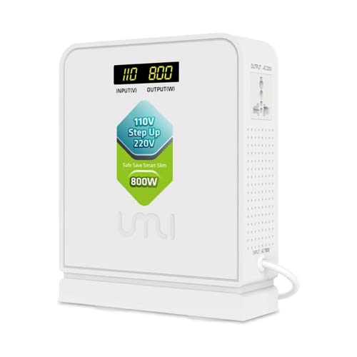 UMI Step Up 110v to 220v Voltage Converter 800W for Europe and Asia 220-240V Appliance Use in US Canada Mexico - Power Transformer by UMI - Used condition - US$79.28