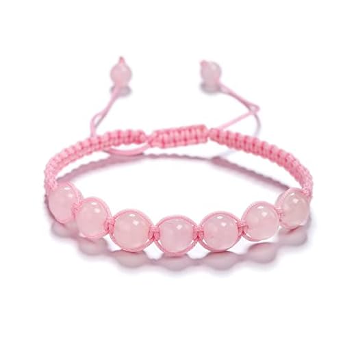 flipfit Rose Quartz Lucky God Bracelet Braided Bracelet, Fall in Love with Small luck.