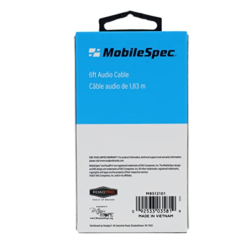 Cable auxiliar Jack 3.5mm macho a macho 6 pies miniatura 5