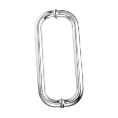 DECHOUS Shaped Stainless Steel Door Pull Handle for Shower Doors Ergonomic Grip Design Spacing Modern Aesthetic Replacement Hardware