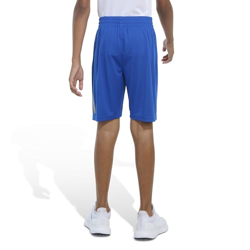 adidas Short com logotipo grande essencial para meninos, Team Royal Blue, 3 Anos