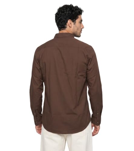 Image of Amazon Brand - INKAST Men Solid Cotton Shirt | Casual Wear | Basic Essential Plain Everyday & Office Wear | Full Sleeve | Regular Fit