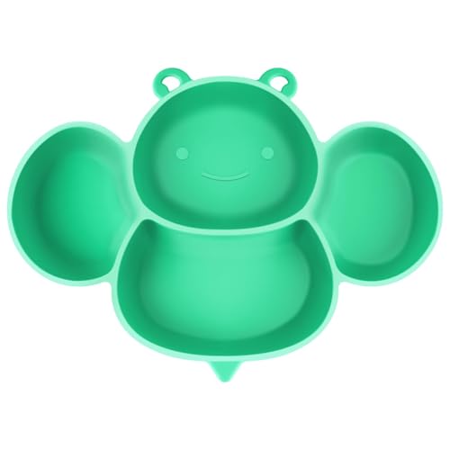 Vicloon Baby Teller, Baby Tischset, Silikon Babygeschirr Rutschfest mit...