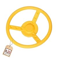 1 piece h2i steering wheel ship roder steering wheel movable in yellow for children play tower 1 piece h2i steering wheel ship roder steering wheel movable in yellow for children play tower