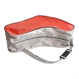 Yuanpgky Bolsa de patinaje sobre hielo de gran capacidad para patines y patines en línea, almacenamiento de nailon de 39 x 42 x 20 cm con correa de hombro ajustable, diseño impermeable resistente al