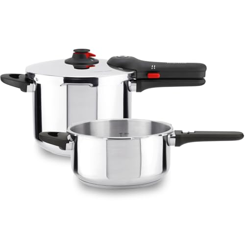Magefesa EasyClick - Juego de Ollas Express Rápida 4 y 6 Litros, ...