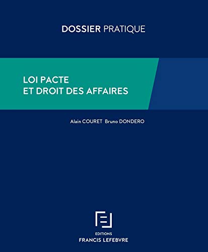 Télécharger LOI PACTE ET DROIT DES AFFAIRES Livre eBook France