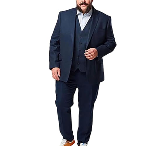 Men's Tweed Business Suit - Notch Lapel 3-Piece | Prom Dinner Groom