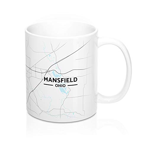 Hometown Bias Mansfield, Ohio OH Map Mug (11 oz)