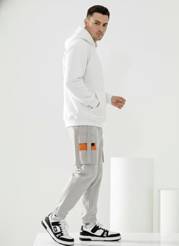 Image of TAGAS Men's Cotton Cargo Pants | Men Cargo Jogger Pant | Slim Fit Track Pants with Side Pockets | Stylish Streetwear Lower for Gym, Casual & Travel