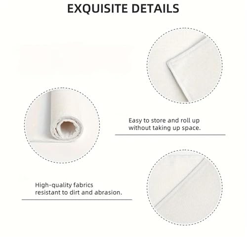 Set de table de 4 pièces thème plage et étoiles de mer lavables