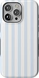 Casely iPhone 15 Pro Max Case | Blue Stripes | Sunday Best | Compatible with MagSafe | Bold Protective Design