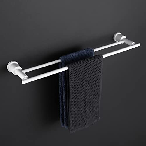 Porte-serviettes de salle de bain à double tige pour séchage rapide