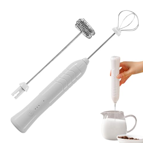 Bastoncini di schiuma per latte, bastoncini per frullatore di latte, bastoncini in schiuma di caffè, schiumogeno portatile, frullatore per uova, con 3 velocità, mixer portatile senza fili per