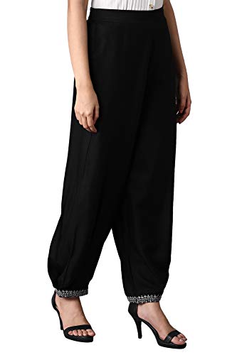 Image of W for Woman W Pure Cotton Strechable Carrot Pants for Women | Pure Cotton Carrot Pants for Women | Trousers for Women