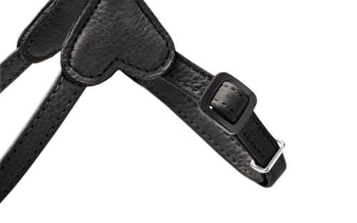 Hunter Hundegeschirr SOHO MINI, Farbe: schwarz, Rindsleder, weich & geschmeidig, fellschonend, leicht, für kleine Hunde & Welpen, Made in Germany, Größe: XS