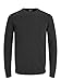 JACK & JONES Herren Basic Knit Crew Neck Pullover - Dark Grau Melange - L Basic I günstig Kaufen-JACK & JONES Herren Basic Knit Crew Neck Pullover - Dark Grau Melange - L