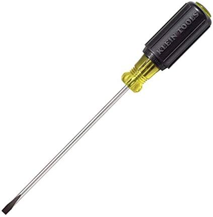 Klein Tools, Inc. 6016 3/16 x 6 Cushion-Grip Screwdriver, Round Shank, Cabinet Tip