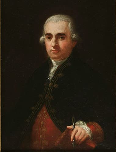 Image sur toile portrait Juan Augustin Cean Bermudez par Francisco De Goya affiche 60x90cm