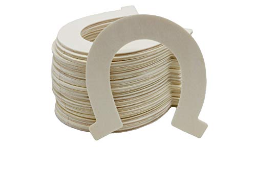 Creative Hobbies 3.5 Inch Unfinished Craft Wooden Horseshoe Shapes, Pack Of 24, Ready To Paint Or Decorate #TOP2