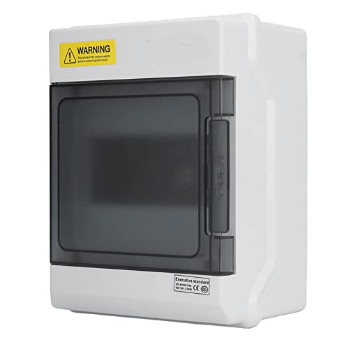 Boîte de distribution étanche à 6 voies avec rail DIN et couvercle - 4