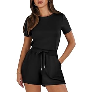ANRABESS Women’s Summer Casual Dressy Short Sleeve Tshirt One Piece Rompers Jumpsuit Beach Travel Vacation Outfits 2024