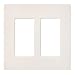 Lutron SC-2-BI Claro Two-gang Wallplate Biscuit