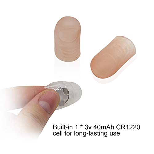 Mibee 2 PCS Dedo Iluminado LEDs Truques de Luz Lâmpada Dedo Polegar Pontas Polegares Luz P-rank Brin