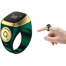 عداد الحلقة الذكية ، حلقة Tasbih Zikr الذكية ، حلقات الصلاة الإسلامية الإسلامية الذكية ، حلقة Tasbih Counter الذكية ، عداد العدادات الذكية الإلكترونية الرقمية ، عداد Tasbeeh الذكي للصلاة الخضراء ، 20 مم