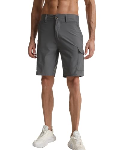 Image of Men's Lightweight Hiking Work Cargo Shorts 9 inch-5 Pockets