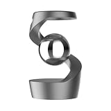 Giroscopio con Supporto Tensione Giroscopio Girevole Trottola per Collezionisti, Studio, Array, Grigio + Sfera D Argento, style to 5