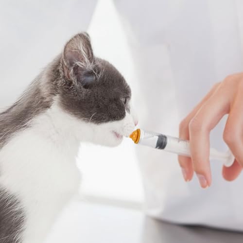 Image of Pet Feeding Syringe with Nipple, Silicone Feeding Tools for Kitten Puppy Feeding Syringe for Newborn Cat Dog Small Animals Rabbits (1ml+3ml+5ml +10ml)