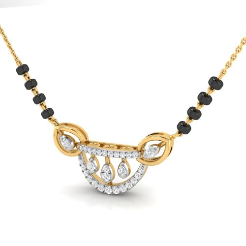 Image of WHP Jewellers Elegance 9KT Diamond Mangalsutra for Women | Diamond Fashion Jewellery for Women | Great for Gifting