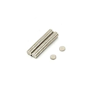 N42 Neodymium Magnet for Arts, Crafts, Model Making, DIY, Hobbies, Office, and Home – 4mm dia x 1mm thick – 0.25kg Pull…