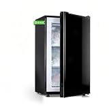 Mini Upright freezer 3.6 Cubic Feet Mini Freezer, Single Door Compact Freezer with Reversible Stainless Steel Door, 3-Speed Temperature Adjustment Small freezer for Home, Glossy Black