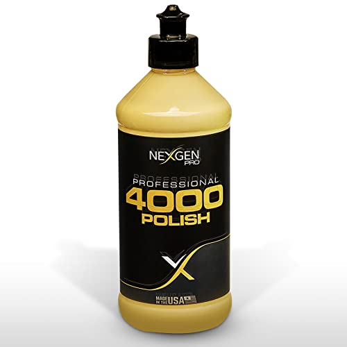 Nexgen Pro 4000 Finishing Polish 16 oz | Body Shop Safe Polishing Compound | Free of Fillers, Made in The USA, Little to No Abrasives Car Polish | Removes Micro-Imperfections