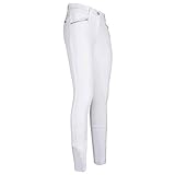 pikeur reithose weiß strass  Imperial Riding Damen Reithose EL Capone SFS Silicone Vollbesatz Strass (40, White)