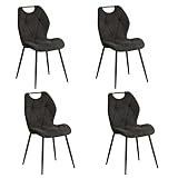 Chaises de cuisine robustes : Les pieds en métal de ces chaises de cuisine sont fabriqués en métal de haute qualité et dotés d'un revêtement en poudre résistant aux rayures. La section transversale des pieds rend la chaise de cuisine plus robuste, stable et durable.