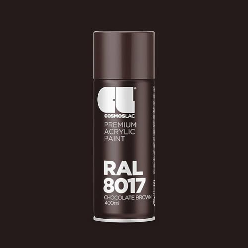 Image of Cosmos LAC Acrylic Paint Spray Can for DIY Projects Spray Paint, 400 ml (RAL 8017 Chocolate Brown)