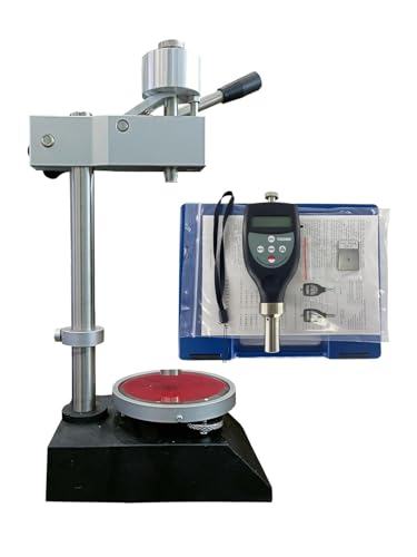 VTSYIQI Shore OO Hardness Tester Test Stand with Digital Shore OO Durometer Accuracy <1% H for Soft Elastic Materials