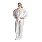 neoLab 2-2172 Tyvek Schutz Overall ohne Kapuze, International Größe Xl, Weiß