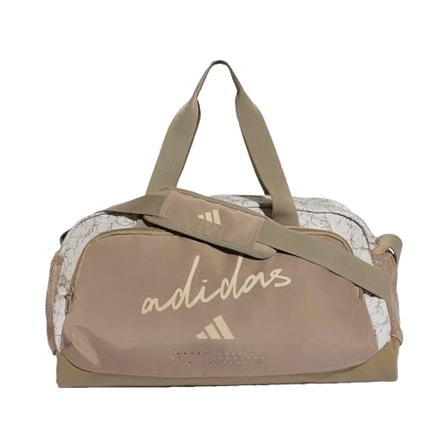adidas Donna Adidas Woman Defender Allover Graphic Duffle S Duffel_Bag, Khaki Six/Khaki Three, One Size